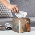thumbnail image 6 of Tissue Three Horses Oil Painting Box Cover Holder, Square by Xecao - Leather Decorative Organizer for Tabletop, Bathroom, Car, Office, 6 of 8
