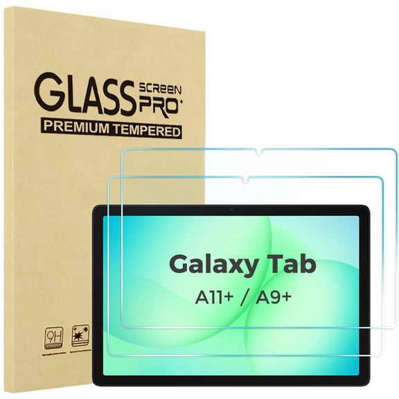ProCase 2-Pack Anti-Scratch Tempered Glass Screen Protector for 11 inch Galaxy Tab A11 Plus/ Tab A9 Plus