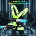 thumbnail image 3 of LED Reflective Vest for Night Running, USB Rechargeable Reflective Equipment for Running, High Visibility Luminous Adjustable Vest for Runners, Cyclis, 3 of 5