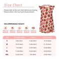 thumbnail image 3 of Fotbe Cute Strawberry Vestido de Dormir para Niñas de 3 a 10 Años, Mangas Cortas, Estilo Princesa, Pijama Camisón con Mangas Voladas-Small, 3 of 6