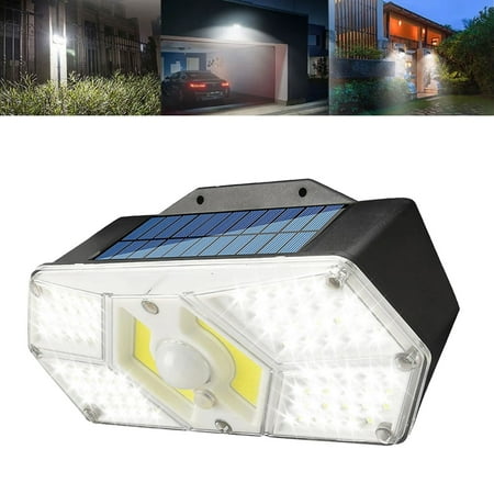 

GZJCKJY Solar Spotlights Outdoor 2400mAhOutdoor Garden Light Smart Sensor Wall Light Motion Sensor Lights Cordless IP65 LED Flood Light for Patio Yard Garden Garden Supplies