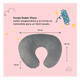 thumbnail image 3 of Almohada Embarazo Y Lactancia Bebe Cojín Maternidad Amamantar estrellas Malubero Gris, 3 of 5