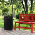 thumbnail image 7 of Cand 70 Litre Plastic Trash Can with Swing Lid, Large Kitchen Garbage Can, Black, 4-Pack, 7 of 7