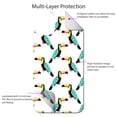 thumbnail image 4 of DistinctInk Custom SKIN / DECAL compatible with OtterBox Symmetry for iPhone 11 Pro (5.8" Screen) - Summer Graphics - Toucan Pattern - Teal, 4 of 5