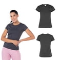 thumbnail image 2 of Playera para Dama YAZBEK Color Negro Jaspe Tamaño Extra Grande, 2 of 3