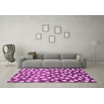thumbnail image 3 of Ahgly Company Indoor Round Abstract Pink Modern Area Rugs, 6' Round, 3 of 4
