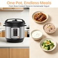 thumbnail image 6 of Atilioo 6QT Electric Pressure Cooker, 16-in-1 Multi Cooker, Stainless Steel Non-Stick Pot, Yogurt Maker, Rice Cooker, Slow, Sauté Steamer with Recipe, Silver, 6 of 9