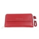 thumbnail image 1 of Cartera para mujer, de piel sintética, con cremallera, para teléfono móvil, tarjetero, bolso de mano con correa desmontable para uso diario, color rojo, 1 of 14