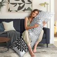 thumbnail image 5 of Boho Long Body Pillow Cover – Soft & Breathable Ethnic Fabric, Hidden Zipper, 20"x54", Stylish Abstract Tribal Print – Gift for Side Sleepers, Pregnancy, Home Decor, 5 of 7