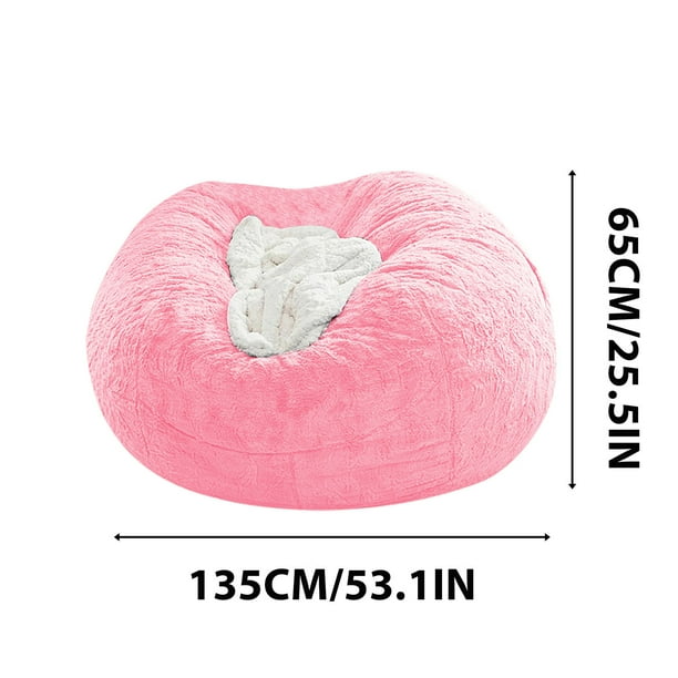 Sillas de la Sala de Estar 1 Cubierta de Sofá de Terciopelo Cómodo Y Suave Redondo Grande, Adecuado para la Sala de Estar, Dormitorio, Decoración Del Hogar de la Oficina, Solo sin Llenar, Tamaño 135cm