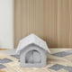 thumbnail image 4 of Casa refrescante para mascotas con aire acondicionado, bolsas de hielo, refugio de verano, cueva refrescante para gatos, interior y exterior, perros pequeños., 4 of 7