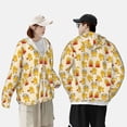 thumbnail image 4 of Daiia Cute Chicken UPF 50+ Sun Protection Hoodie Jacket Lightweight Long Sleeve Sun Shirt for Women Men with Pocket Hiking Outdoor-Medium, 4 of 7