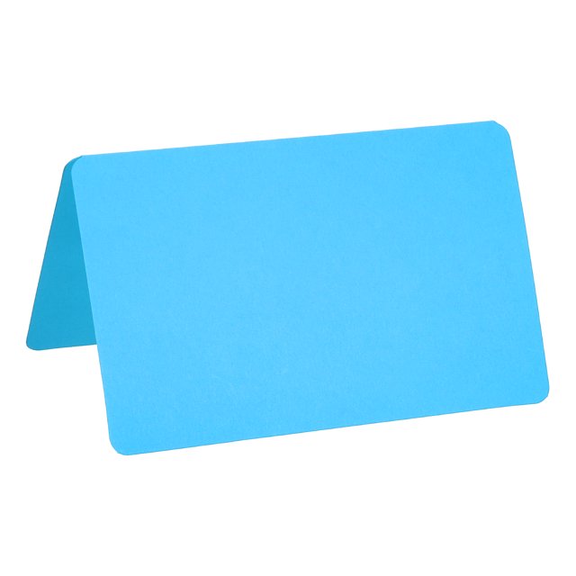 Unique Bargains Blank Greeting Cards,100pack Favor Decor Foldable Blank Card ,Blue Card Paper