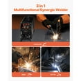 thumbnail image 3 of KFFKFF MIG Welding Device, 130Amp Synergic Welding Apparatus, 3-in-1 Flux Core MIG/Stick/Lift TIG Multi-Function Welding Equipment, 110V Compact MIG Welder featuring IGBT Inverter Mechanism, 3 of 9