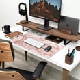 thumbnail image 3 of Rose Gold Pink Desk Mat Cute Gaming Mouse Pad Accessories Decor for Office Decor Mouse Pad Large Kawaii Desk Pad for Women, Stitched Edges Non-Slip Computer Mat Full Desk Mousepad 31.5x15.7 in, 3 of 6