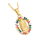 thumbnail image 3 of Medalla Collar Virgen De Guadalupe Color Oro, 3 of 4