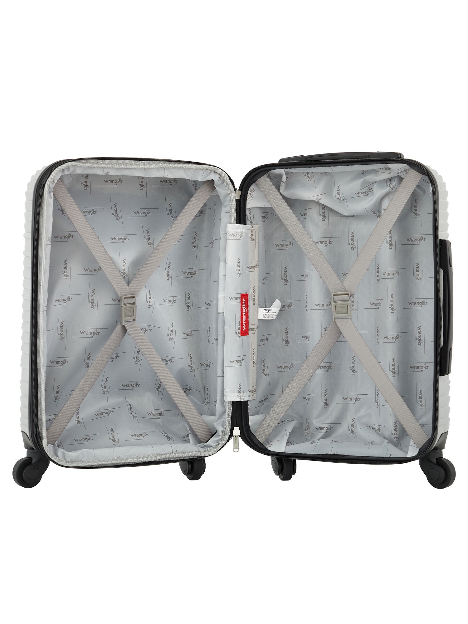 Wrangler 20-inch Expandable Hard Side Carry-on Luggage, Sharkskin Gray