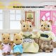 thumbnail image 1 of Familia de conejos de Pascua, animales del bosque, escala 1:12, accesorios para casas de muñecas, miniaturas, conejo, oso, reno, juego de simulación para niñas, regalo, 1 of 5