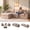 Khaki, variant on Cubente 108" Cloud Sectional Couch, Boneless Couch, L Shaped Couch with Ottoman, Chenille Modular Sofa for Living Room