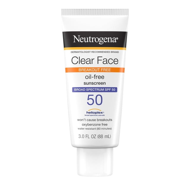 Protector Solar Facial Neutrogena SPF 50 UVA/UVB Claro para Piel Propensa al Acné Neutrogena NA