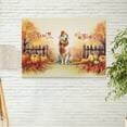 thumbnail image 2 of Happy Thanksgiving Golden Retriever Give Thanks Fall Beanie Scarf Welcome Horizontal Matte Canvas Poster Goldens Dog Lover Gifts Idea Wall Art Home Decor - 00020, 2 of 5
