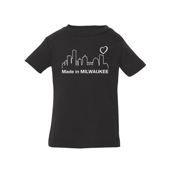 Made In Milwaukee Landscape T-Shirt Infant -Smartprints Designs, 24 Months