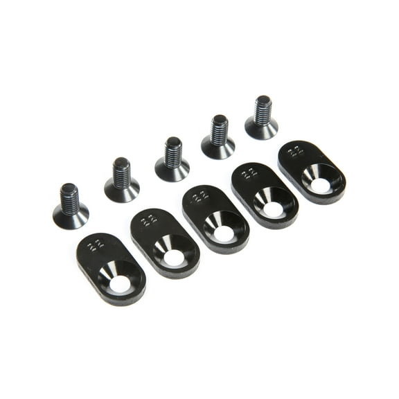 Losi EngineMntInsert&Screws BLK 22T5 5ive-T 2.0 LOS252107 Gas Car/Truck Replacement Parts