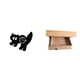 thumbnail image 1 of Reloj de pared decorativo con forma de gato, silencioso, sin , de acrílico y madera. Ideal para dormitorio, baño, sala de estar y decoración del, 1 of 8