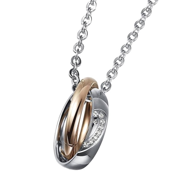 WRITWAA Trendy Couple Necklaces Set - Fashionable Matching Neck Decorations for Men and Women