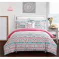 thumbnail image 1 of Chic Home DS4475-BIB-US Riza 8 Piece Reversible Duvet Cover Set, Full Aqua Blue, 1 of 1