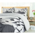 thumbnail image 5 of Ambesonne Animal Duvet Cover Sets, Panda in Zoo Chinese, 2-King, Cadet Blue White, 5 of 7