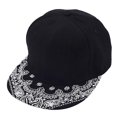 thumbnail image 1 of Gorra de béisbol Quanhaigou snapback con estampado paisley floral, 1 of 8