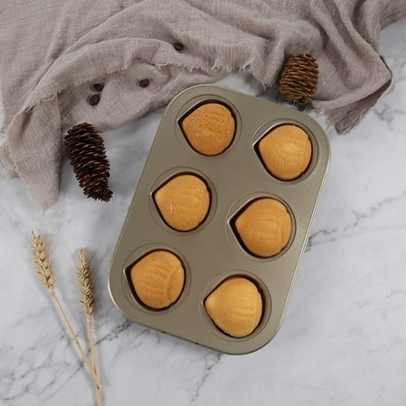 

Pans for Baking 6/12-Cavity Cake Pan Non-Stick Bake-ware Mold for Oven Baking