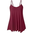 thumbnail image 3 of Women's Flowy Tank Tops Spaghetti Adjustable Strap Basic Cami Loose Fit Camisole, 3 of 6