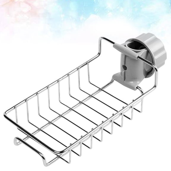 EXHUMKY Kitchen Sink Drainer Shelf Organizer Stainless Steel for Kitchen