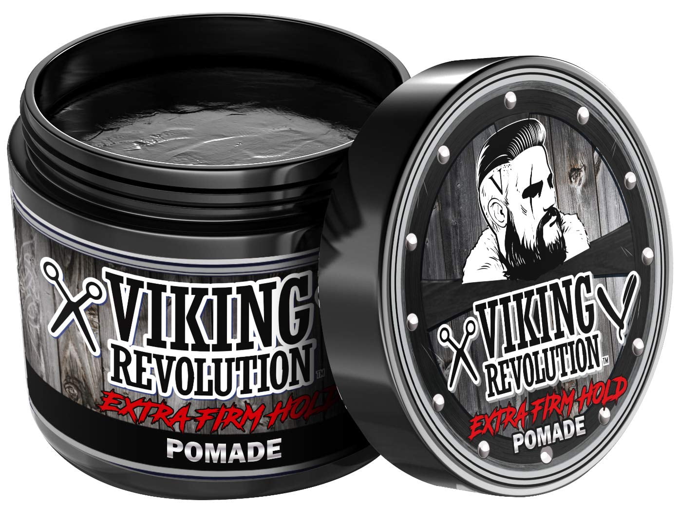 Viking Revolution Extreme Hold Pomade For Men Style And Finish Your Hair Extra Firm Strong