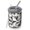 Gray Camo Shark, variant on 12oz Coffee Tumblers Gray Camo Shark Silhouette Pattern Stainless Steel Vacuum Insulated Travel Tumbler Coffee Cups Mug with Lid and Straw with Cleaning Brush for Cold & Hot Drinks