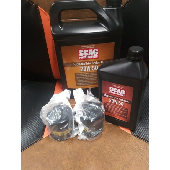 SCAG Genuine OEM Hydraulic Oil Change Kit For Cheetahs SCZ 48 & 52