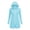 Light Blue, variant on Sun Protection Jacket for Women UV Cover Up Full Zip Hooded with Side Pockets Split Hem Lightweight Breathable Beach Pool Vacation Jacket
