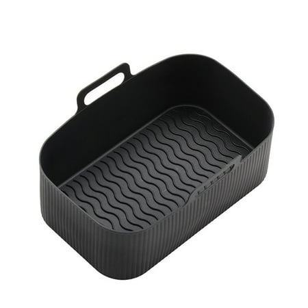 

Square Silicone Pot Air Fryer BBQ Plate Heating Baking Pan Kitchen Fit