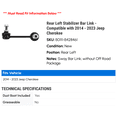 thumbnail image 2 of Rear Left Stabilizer Bar Link - Compatible with 2014 - 2023 Jeep Cherokee 2015 2016 2017 2018 2019 2020 2021 2022, 2 of 2