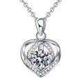 thumbnail image 1 of Collar ANYIPAI Moissanita en Forma de Corazón de 1 Quilate en Plata Esterlina, 1 of 7