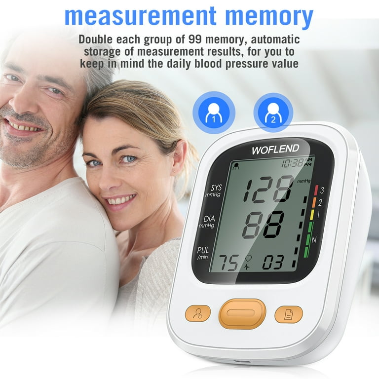 Blood Pressure Machine- Upper Arm Accurate Automatic Blood Pressure  Monitors for Home Use& Adjustable Digital BP Cuff Kit Monitor- Backlit  Display