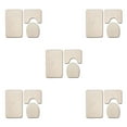 thumbnail image 1 of ZheElen 3x Absorbent Bath Rug Set Bathroom Dry And Fresh Easy To Install Polyester Absorbent Bath Mat For Bathtub And Shower PJ210611-B001 5Set, 1 of 6