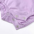 thumbnail image 5 of Odeerbi Baby Bodysuit Layette Onesie for Toddler Fall Spring Girls Boys Cute Romper 2025 Long Sleeve Button Sweatshirt Jumpsuits Purple, 5 of 8