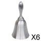 thumbnail image 1 of 6x Campana de Mano para Escritorio, Servicio de Timbre, Timbre de Escritorio para Almacenes, Hoteles, de Recepción, Cocina, Boda 6 piezas, 1 of 10
