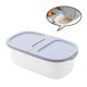 thumbnail image 1 of Toystoory Contenedor de almacenamiento de arroz a prueba de insectos Caja de grano de cocina para el hogar a prueba de humedad con sello de Organizadores de utensilios de cocina Gris 33.5x19.5x12cm, 1 of 6