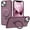 Wine Red, variant on Compatible with iPhone 13 Case & iPhone 14 Case with Invisible  O-Ring Stand Translucent Case for iPhone 13 & 14 6.1" [Compatible with MagSafe][Great Grip Feeling], Wine Red