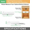 thumbnail image 2 of 2 Packs Pull out Cabinet Organizer, Expandable(12"-20") Heavy Duty Slide out Drawers Fixed with Adhesive Nano Film for Pots, Roll out Shelf Storage for Kitchen Base Cabinet Organization, 2 of 9