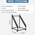 thumbnail image 3 of 12-tier Tile Display Rack Metal Porcelain Sample Display Stand with Wheels Floor Tile Organizer Holder Building Material Samples Display Shelf for Exhibition Craft Fair Display Supplies, 3 of 9